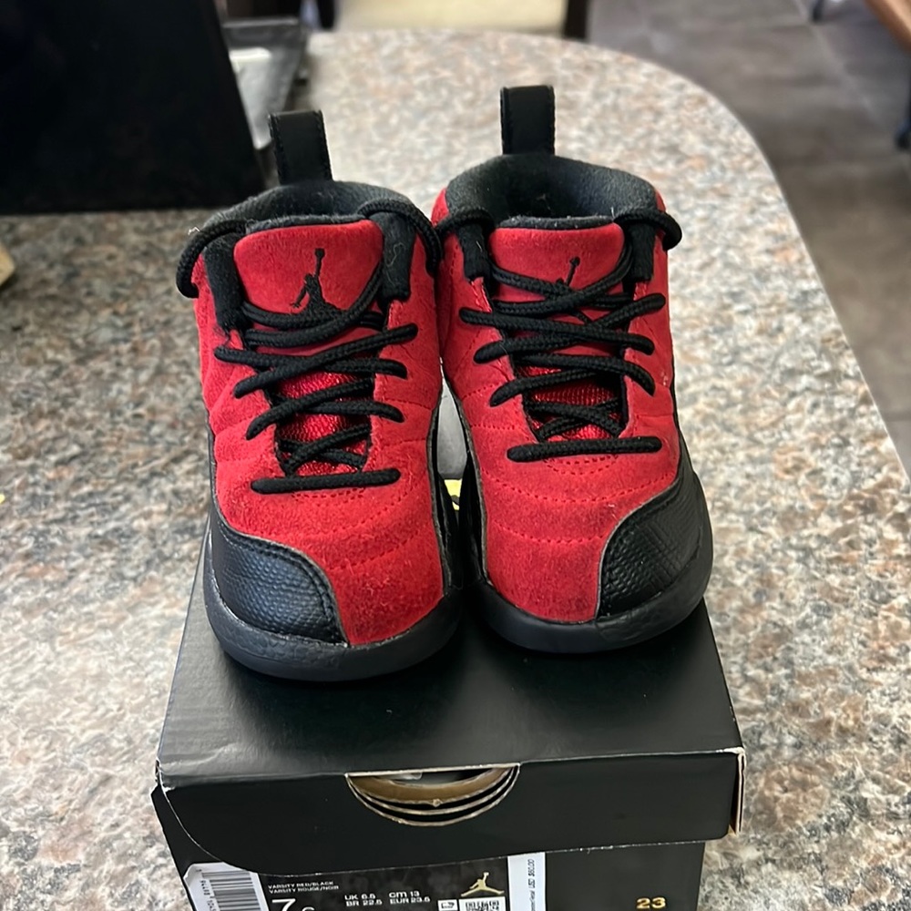 Red and Black Jordan Retro 12